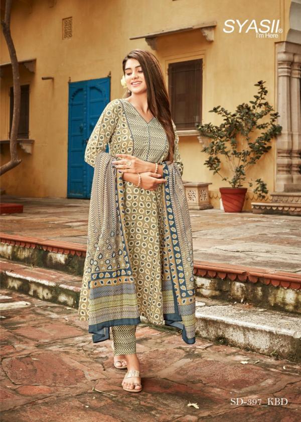 Syasii Kbd 396 Festive Wear Kurti Pant With Dupatta Collection